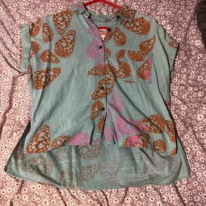 Blue Kealopiko blouse